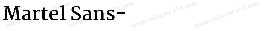 Martel Sans字体转换